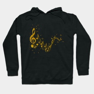 Sheet music with clef as gift for musicians Musical symbols & sheet music Hoodie